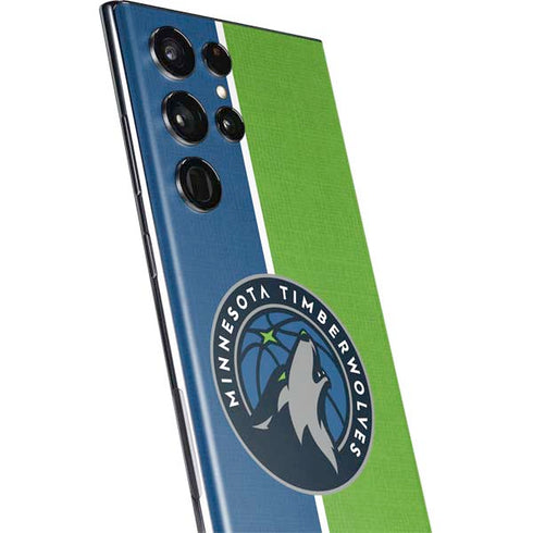 NBA Minnesota Timberwolves Canvas Galaxy S22 Ultra Skin