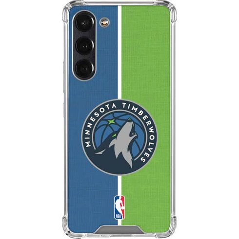 NBA Minnesota Timberwolves Canvas Galaxy S23 FE Clear Case