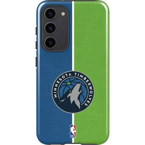 NBA Minnesota Timberwolves Canvas Galaxy S23 Plus Pro Case