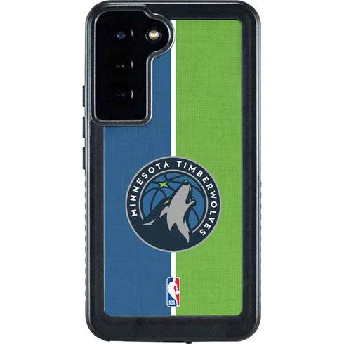 NBA Minnesota Timberwolves Canvas Galaxy S23 Plus Waterproof Case