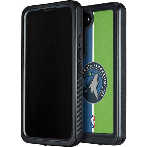 NBA Minnesota Timberwolves Canvas Galaxy S23 Plus Waterproof Case