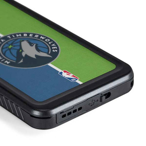 NBA Minnesota Timberwolves Canvas Galaxy S23 Plus Waterproof Case