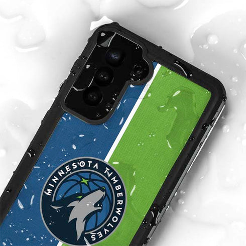 NBA Minnesota Timberwolves Canvas Galaxy S23 Plus Waterproof Case