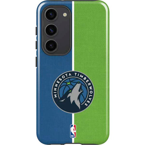 NBA Minnesota Timberwolves Canvas Galaxy S23 Pro Case