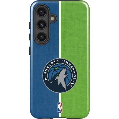 NBA Minnesota Timberwolves Canvas Galaxy S25 Impact Case