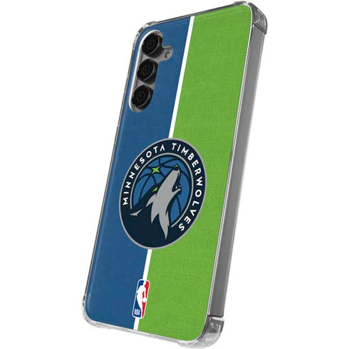 NBA Minnesota Timberwolves Canvas Galaxy S24 Plus Clear Case