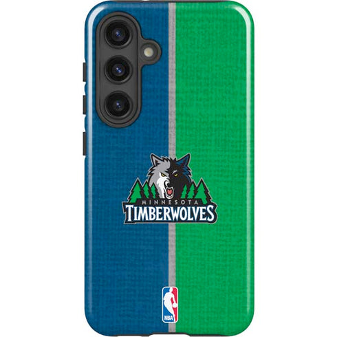 NBA Minnesota Timberwolves Canvas Galaxy S24 Plus Impact Case