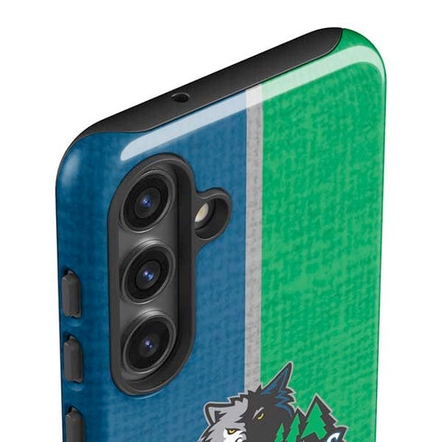 NBA Minnesota Timberwolves Canvas Galaxy S25 Plus Impact Case