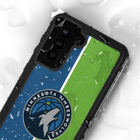 NBA Minnesota Timberwolves Canvas Galaxy S24 Plus Waterproof Case