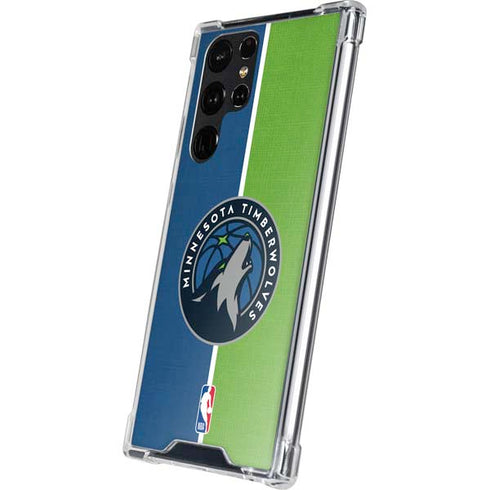 NBA Minnesota Timberwolves Canvas Galaxy S24 Ultra Clear Case