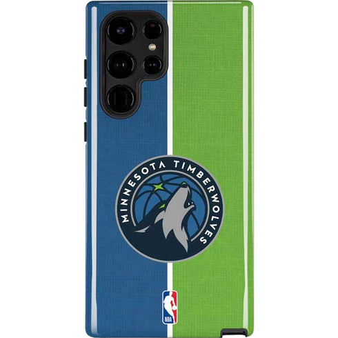 NBA Minnesota Timberwolves Canvas Galaxy S25 Ultra Impact Case