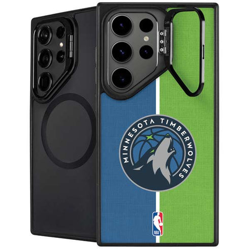 NBA Minnesota Timberwolves Canvas Galaxy S24 Ultra Kickstand Case