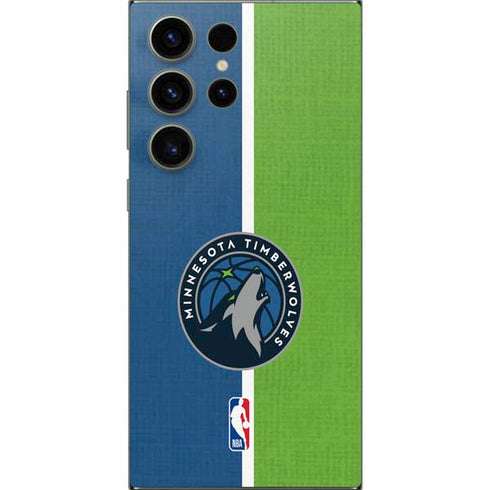 NBA Minnesota Timberwolves Canvas Galaxy S24 Ultra Skin