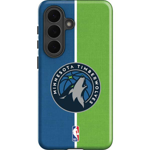 NBA Minnesota Timberwolves Canvas Galaxy S26 Impact Case