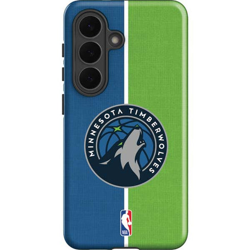 NBA Minnesota Timberwolves Canvas Galaxy S26 Plus Impact Case