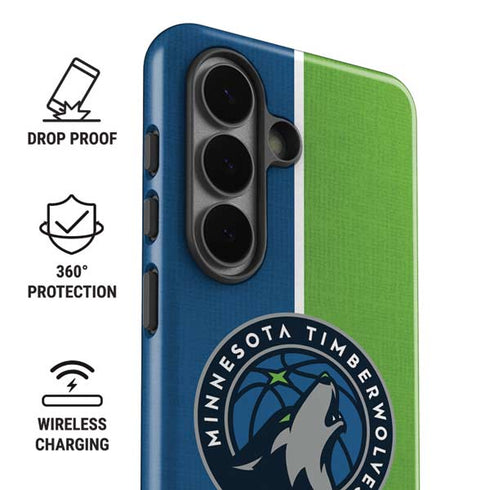 NBA Minnesota Timberwolves Canvas Galaxy S26 Plus Impact Case