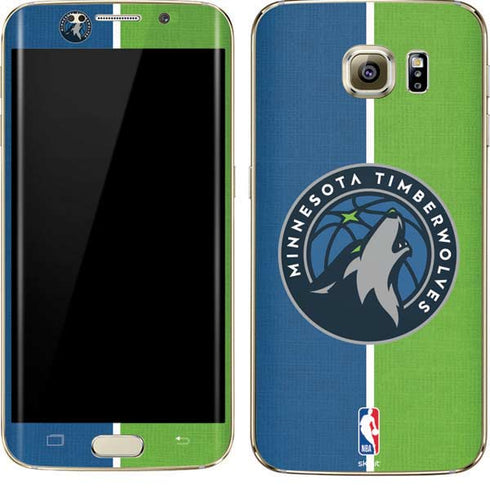 NBA Minnesota Timberwolves Canvas Galaxy S7 Edge Skin