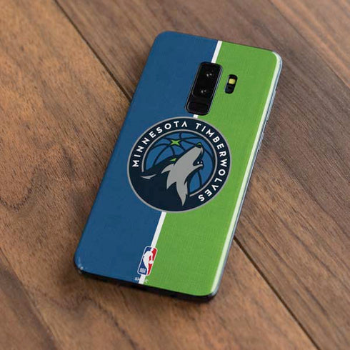 NBA Minnesota Timberwolves Canvas Galaxy S9 Plus Skin