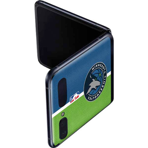 NBA Minnesota Timberwolves Canvas Galaxy Z Flip Skin