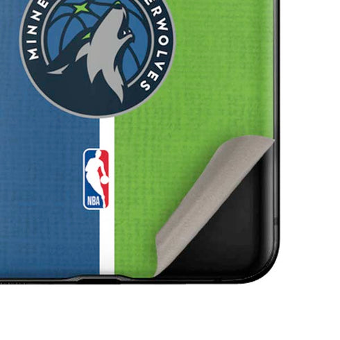 NBA Minnesota Timberwolves Canvas Galaxy Z Flip Skin