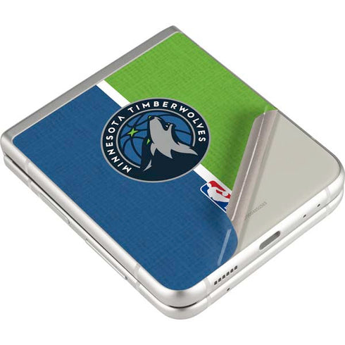 NBA Minnesota Timberwolves Canvas Galaxy Z Flip3 5G Skin