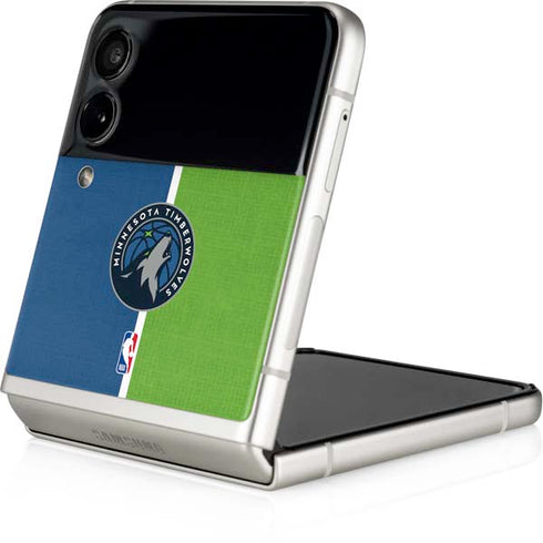 NBA Minnesota Timberwolves Canvas Galaxy Z Flip3 5G Skin