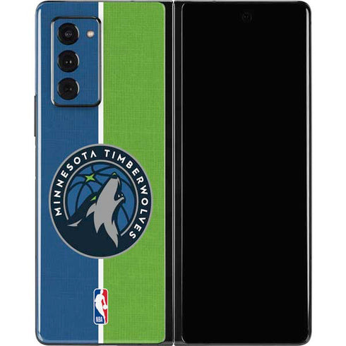 NBA Minnesota Timberwolves Canvas Galaxy Z Fold2 5G Skin