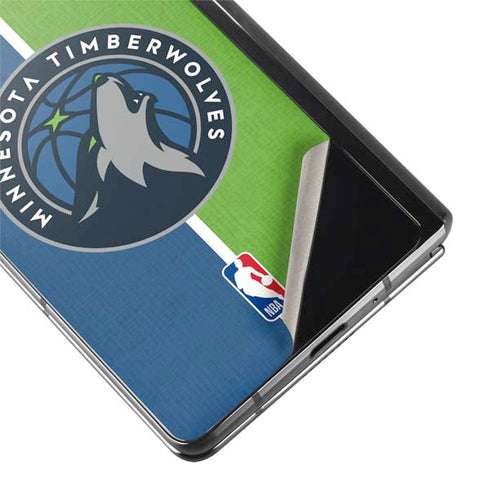 NBA Minnesota Timberwolves Canvas Galaxy Z Fold2 5G Skin