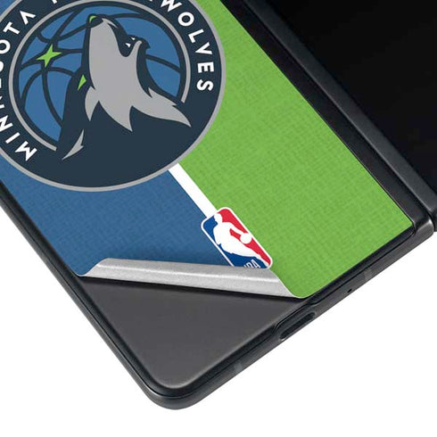 NBA Minnesota Timberwolves Canvas Galaxy Z Fold3 5G Skin