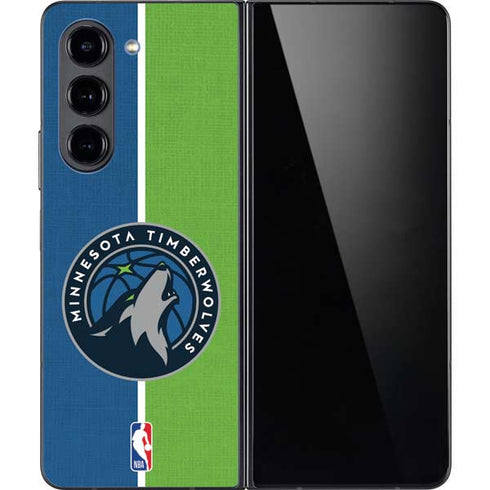 NBA Minnesota Timberwolves Canvas Galaxy Z Fold5 5G Skin