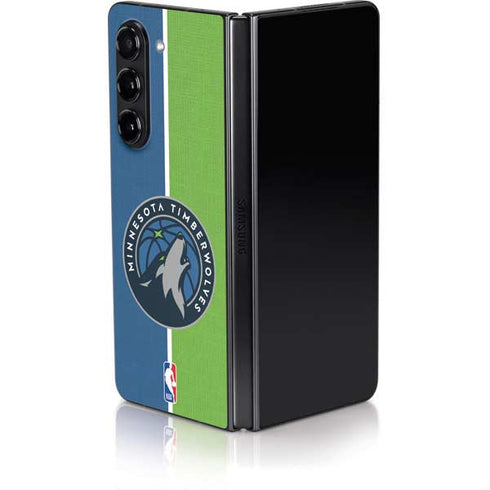NBA Minnesota Timberwolves Canvas Galaxy Z Fold5 5G Skin