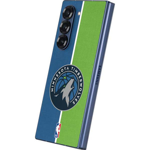 NBA Minnesota Timberwolves Canvas Galaxy Z Fold6 Skin