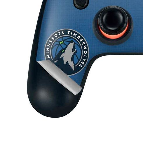 NBA Minnesota Timberwolves Canvas Google Stadia Controller Skin