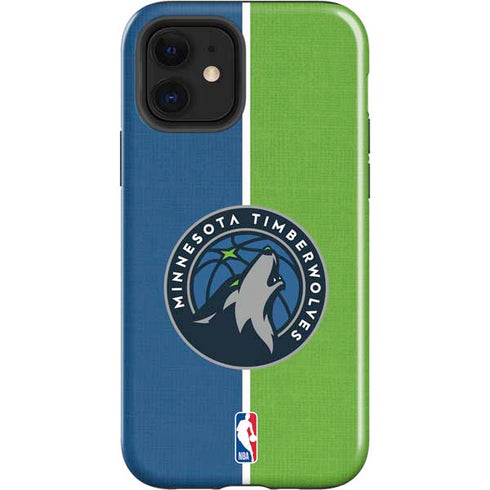 NBA Minnesota Timberwolves Canvas iPhone 12 Impact Case