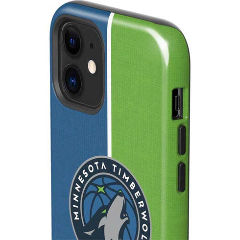 NBA Minnesota Timberwolves Canvas iPhone 12 Impact Case