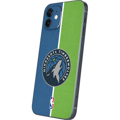 NBA Minnesota Timberwolves Canvas iPhone 12 Mini Skin
