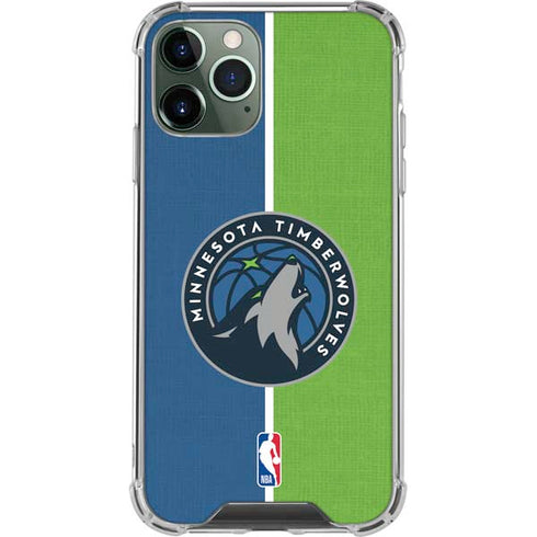 NBA Minnesota Timberwolves Canvas iPhone 12 Pro Clear Case