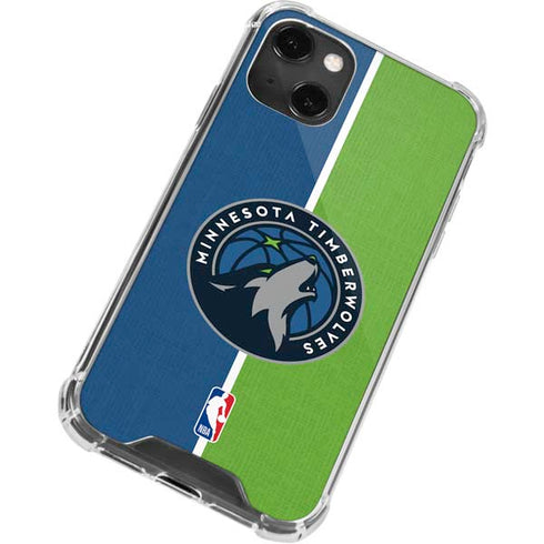 NBA Minnesota Timberwolves Canvas iPhone 13 Mini Clear Case