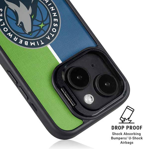 NBA Minnesota Timberwolves Canvas iPhone 14 Kickstand Case
