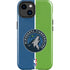 NBA Minnesota Timberwolves Canvas iPhone 14 Plus Impact Case