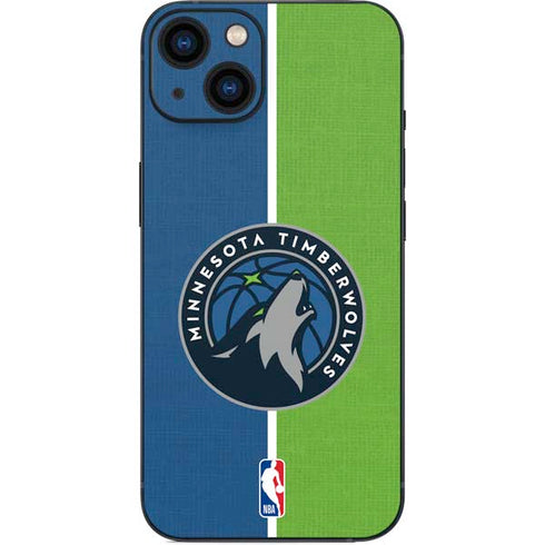 NBA Minnesota Timberwolves Canvas iPhone 14 Plus Skin