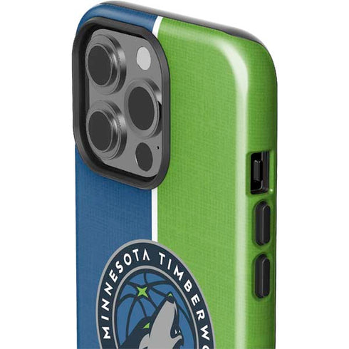 NBA Minnesota Timberwolves Canvas iPhone 14 Pro Impact Case