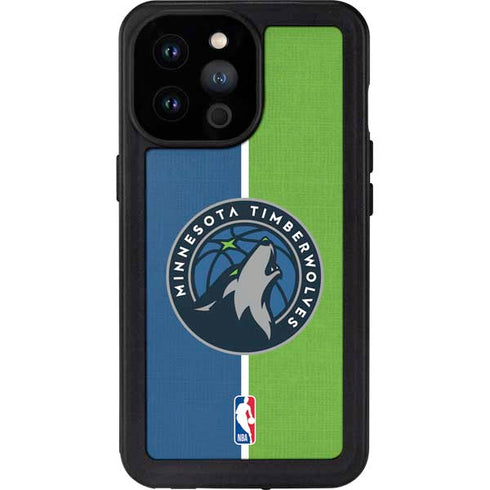 NBA Minnesota Timberwolves Canvas iPhone 14 Pro Max Waterproof Case