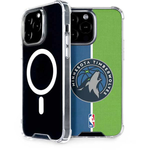 NBA Minnesota Timberwolves Canvas iPhone 15 Pro Max MagSafe Case