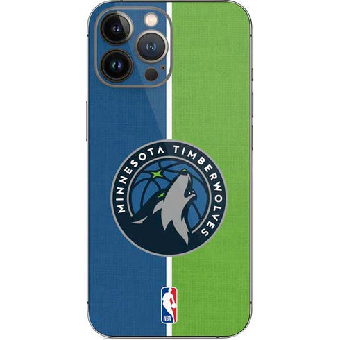 NBA Minnesota Timberwolves Canvas iPhone 15 Pro Max Skin