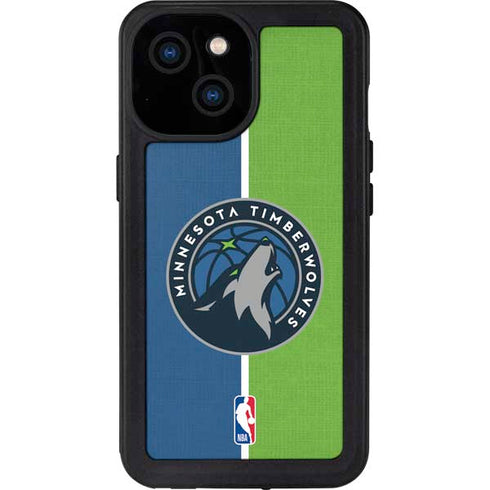 NBA Minnesota Timberwolves Canvas iPhone 15 Waterproof Case