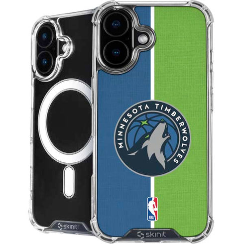 NBA Minnesota Timberwolves Canvas iPhone 16 MagSafe Case