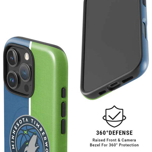 NBA Minnesota Timberwolves Canvas iPhone 16 Pro Magsafe Impact Case