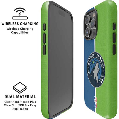 NBA Minnesota Timberwolves Canvas iPhone 16 Pro Magsafe Impact Case