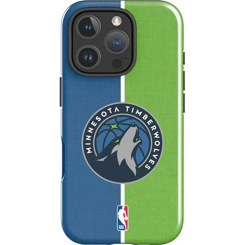 NBA Minnesota Timberwolves Canvas iPhone 16 Pro Max Impact Case